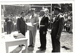 BOU SFER 06 JUILLET 1958 POSE DE LA PREMIERE PIERRE DU MONUMENT AUX MORTS 018